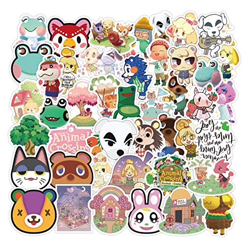 Chenyu Electronics 10/30 / 50pcs / pack Animal Crossing New Horizons Pegatinas de juego caliente for muebles mostrador de pared Bricolaje Silla Toy Car Trunder computadora guitarra