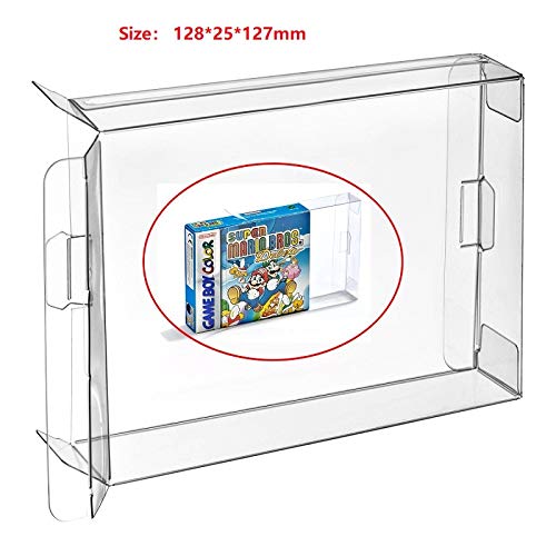CHILDMORY Carros 10pcs claro CIB caja de manga de la caja para Game Boy Color Advance GBA GBC Cartridge Protector