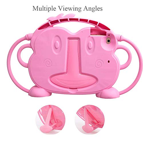 CHIN FAI para iPad Mini 5/4/3/2/1 Funda, Tableta Protectora a Prueba de Golpes Monkey de Doble Cara, Cubierta de múltiples ángulos de visión para Apple iPad de 7,9 Pulgadas Mini 1/2/3/4/5(Rosado)