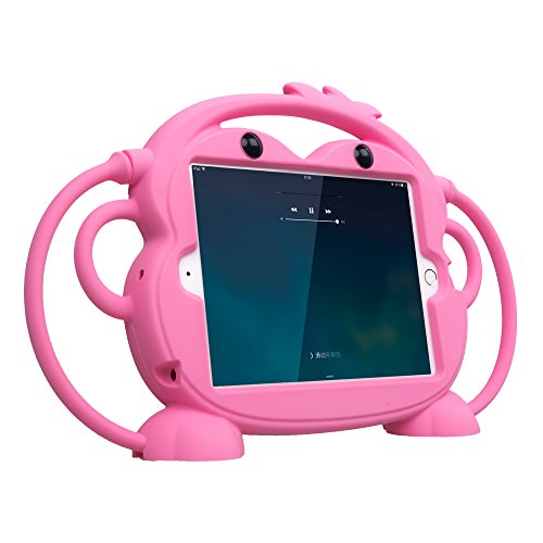 CHIN FAI para iPad Mini 5/4/3/2/1 Funda, Tableta Protectora a Prueba de Golpes Monkey de Doble Cara, Cubierta de múltiples ángulos de visión para Apple iPad de 7,9 Pulgadas Mini 1/2/3/4/5(Rosado)