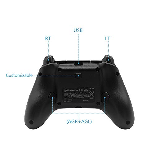 CHIN FAI para Legion X1 Microsoft Xbox One Controller (con Cable para Windows) - Negro