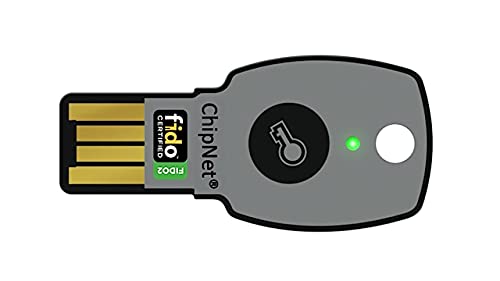 ChipNet USB Security Key FIDO2 Certified - Llave de Seguridad MultiFactor USB FIDO2+U2F * Empresa Española Soporte Posventa con Asistencia Personal.