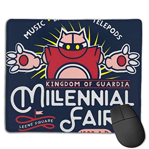 Chrono Trigger Millennial Fair Diseños personalizados antideslizante Base de goma para juegos de ratón, PC, computadoras.