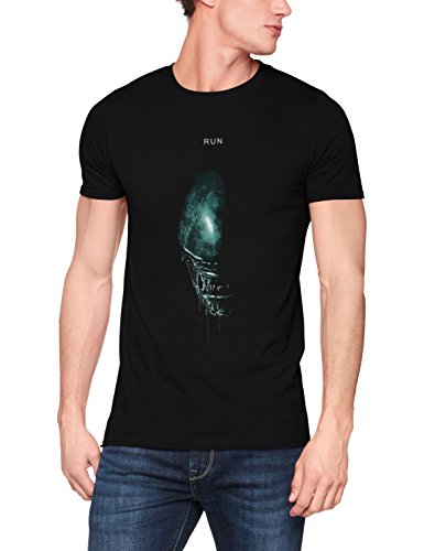 CID Alien Covenant-Run Camiseta, Negro, M para Hombre
