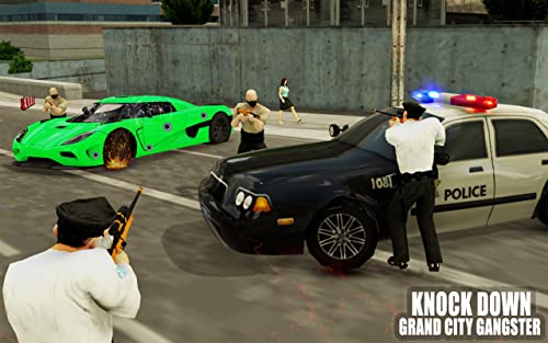 City Cop Police Simulator Game : Police VS Gangster Chase. Rescue Civilians From Gangsters. Open World Police Cop Game For Kids