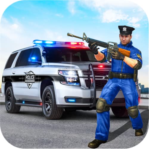 City Cop Police Simulator Game : Police VS Gangster Chase. Rescue Civilians From Gangsters. Open World Police Cop Game For Kids