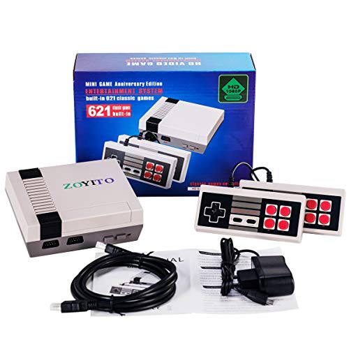 Clásico juego Consola HDMI Retro Mini versión 621 Classic Games Retro Classic blanco y negro Game Console Sistema Built in 621 TV Video juego Con Dos Controladores