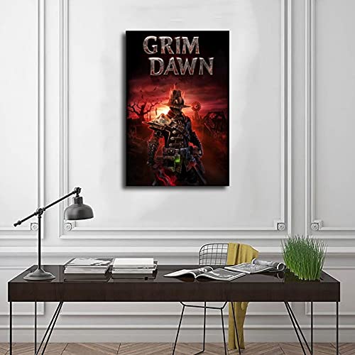 Classic Populares Juego Cubierta Grim Dawn 6 Póster de lona Dormitorio Deportes Paisaje Decoración de Sala Unframe: 50 x 75 cm