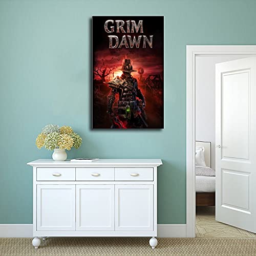 Classic Populares Juego Cubierta Grim Dawn 6 Póster de lona Dormitorio Deportes Paisaje Decoración de Sala Unframe: 50 x 75 cm