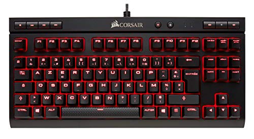 Clavier Corsair Gaming K63 Red LEDs AZERTY Noir - Switches Cherry MX Red