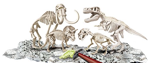 Clementoni-55110 - Arqueojugando Depredadores y Presas - juego científico para excavar y montar dinosaurios a partir de 7 años