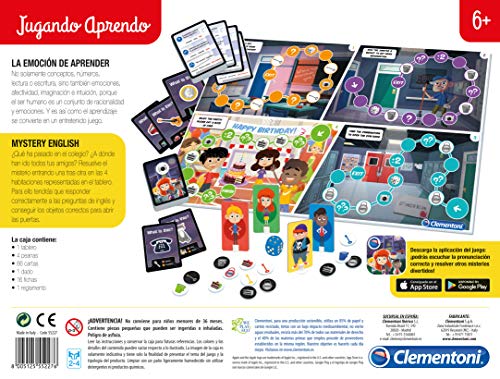 Clementoni-55227 - Mistery English - juego educativo a partir de 6 años
