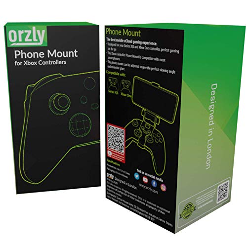 Clip de juego móvil para mando Xbox Series X, soporte de teléfono ajustable para mando de Xbox compatible con Xbox Series X|S, Xbox One, Xbox One S, Xbox One X-Robot, color blanco