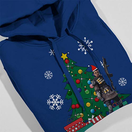 Cloud City 7 Apex Legends Bangalore Around The Christmas Tree Women's Hooded Sweatshirt
