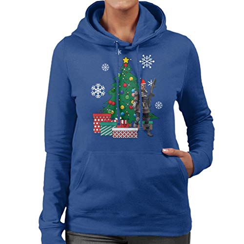 Cloud City 7 Apex Legends Bangalore Around The Christmas Tree Women's Hooded Sweatshirt