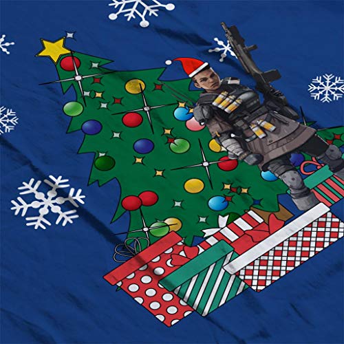 Cloud City 7 Apex Legends Bangalore Around The Christmas Tree Women's Hooded Sweatshirt