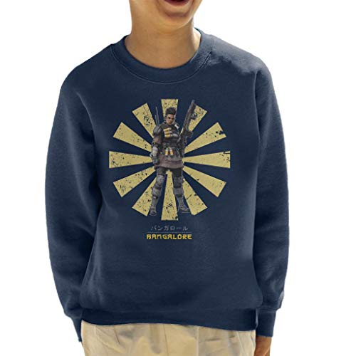 Cloud City 7 Apex Legends Bangalore Retro Japanese Kid's Sweatshirt
