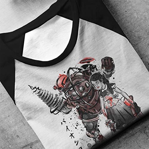 Cloud City 7 Bioshock Big Daddy Little Sister Men's Baseball Long Sleeved T-Shirt
