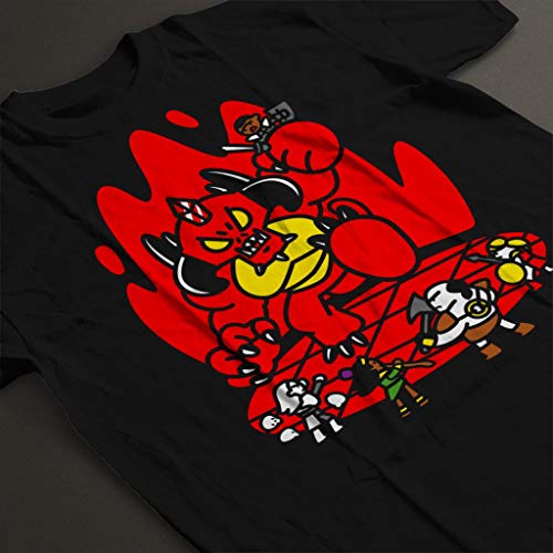 Cloud City 7 Chibis Battle Diablo Hellscape Men's T-Shirt