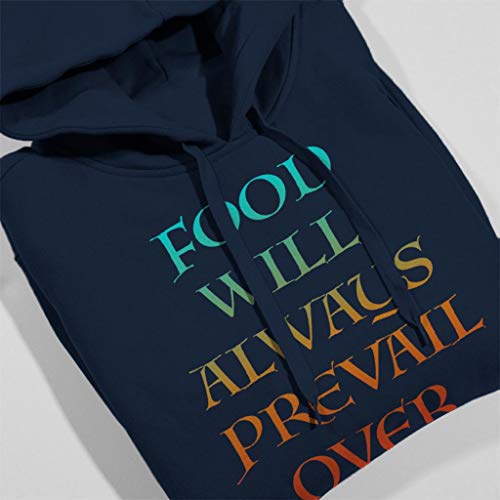 Cloud City 7 Food Will Always Prevail Over Evil Kid's Hooded - Sudadera Azul Marino 5-6 Años