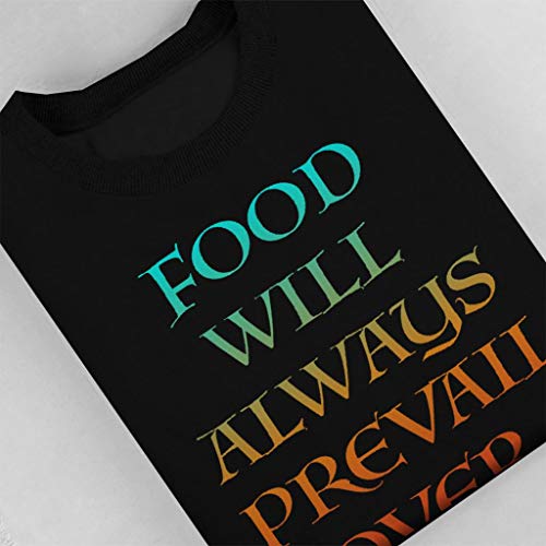 Cloud City 7 Food Will Always Prevail Over Evil Kid's - Sudadera Negro 5-6 Años