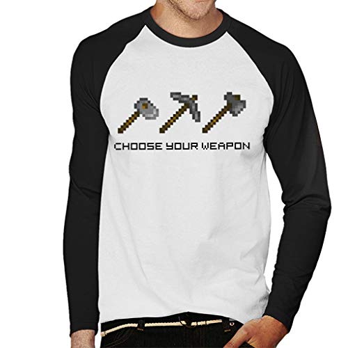 Cloud City 7 Stardew Valley Tools Choose Your Weapon Pixel Art Men's Baseball Long Sleeved T-Shirt