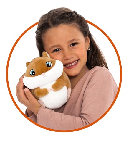 Club Petz Bam Bam El Hámster - Peluche Interactivo Que Salta, vibra y Hace Ruidos Divertidos; Peluche y Juguete Ideal para niños y niñas a Partir de 18 Meses
