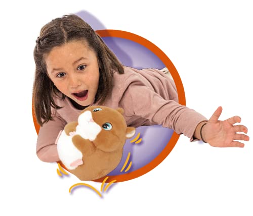 Club Petz Bam Bam El Hámster - Peluche Interactivo Que Salta, vibra y Hace Ruidos Divertidos; Peluche y Juguete Ideal para niños y niñas a Partir de 18 Meses