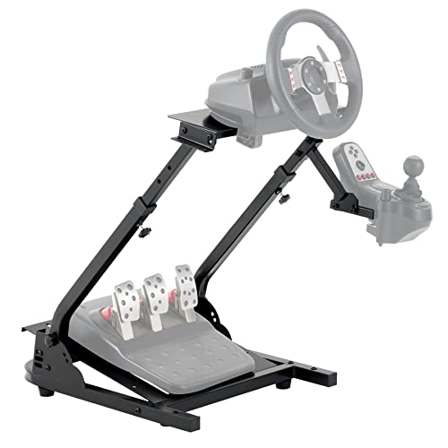 CO-Z Soporte Plegable para Volante Soporte de Volante de Carreras Compatible con Logitech G25, G27, G29, G920 Racing Steering Wheel Stand Thrustmaster