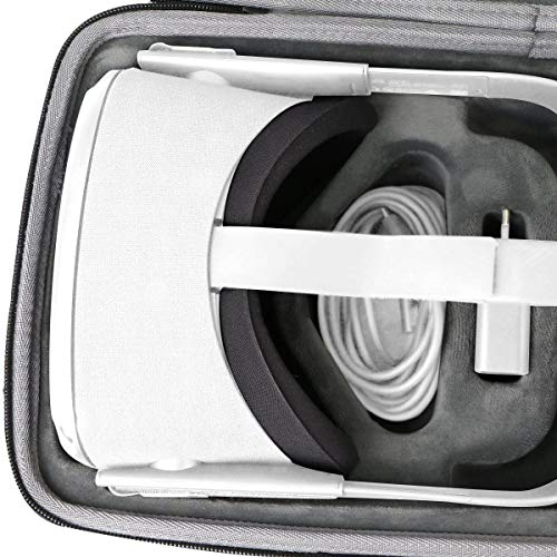 co2CREA Duro Viajar Caja Estuche Funda para Oculus Quest/Oculus Quest 2 Gafas de Realidad Virtual avanzado Todo en uno 64GB 256GB（Funda Solo, no Incluye Auriculares VR） (Funda Negro)