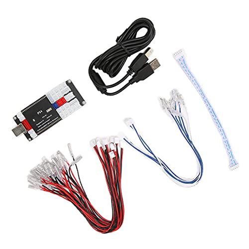 Codificador Arcade, Codificador USB Arcade Zero Delay PC a Joystick, Controlador de Juegos Tablero de Códigos DIY a Kits de Botones de Joystick para PS4