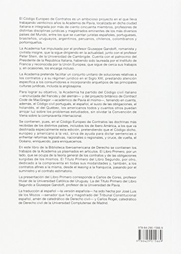 Código europeo de contratos de la Academia de Pavía: De los contratos en general. De la compraventa (Biblioteca Iberoamericana de Derecho)