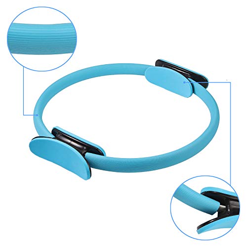 COLFULINE Aro Pilates Anillo de resistencia de Yoga Fitness Ring Entrenador de Muslos Magic Anillo con un diámetro de 38cm para Gimnasio Ejercicio para Muslos y Brazos