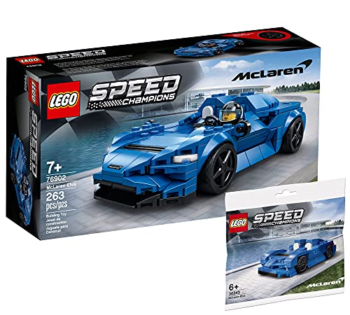 Collectix Juego Lego Speed Champions McLaren Elva 76902 + Speed Champions McLaren Elva Mini 30343 (bolsa de plástico)