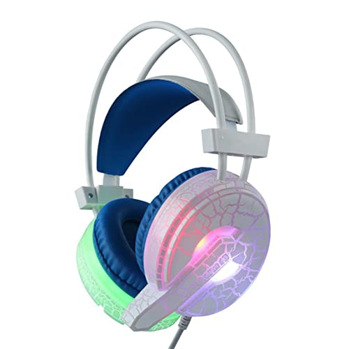 Colorido luz gamer auriculares para ordenador PS4 para PS5 Fifa 21 auriculares