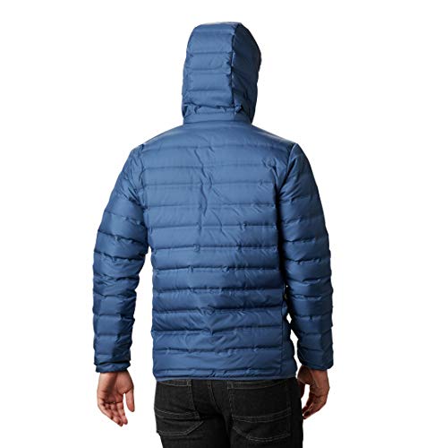Columbia Lake 22 Chaqueta de plumas con capucha para hombre, Color: Night Tide, Collegiate Navy, Talla: XXL