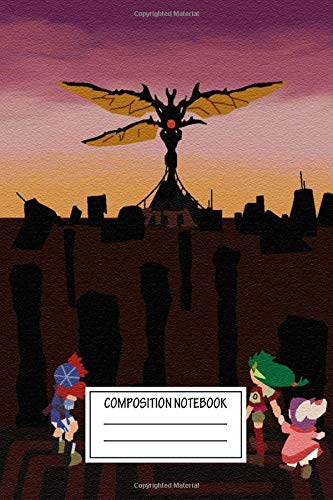 Composition Notebook: Cartoons Grandia Video Game Posters Wide Ruled Note Book, Diary, Planner, Journal for Writing