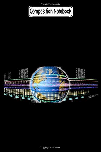 Composition Notebook: Earth in Digital Steam Earth Day 2020 Journal Notebook Blank Lined Ruled 6x9 100 Pages