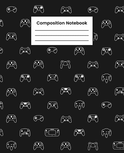 Composition Notebook: Video Game Notebook Journal For Kids, Teens, And Adults, Gamer Blank Lined Book