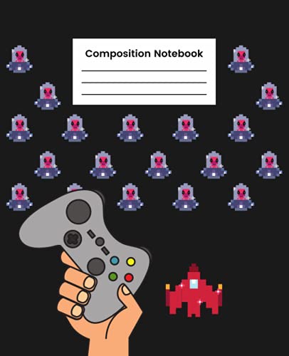 Composition Notebook: Wide Ruled Composition Notebook Video Games For Kids, Teens, And Adults, Gamer