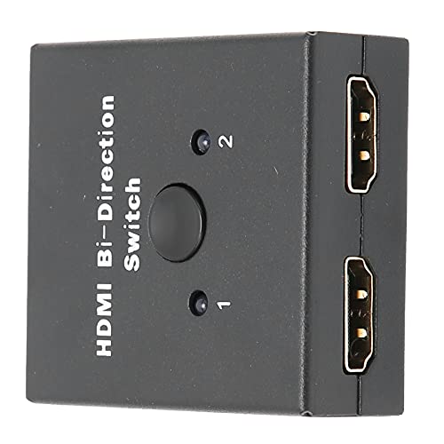 Conmutador de Interfaz Multimedia HD, Plug and Play Interfaz Multimedia HD Interruptor de dirección bidireccional Pantalla de luz indicadora para Monitor para TV Full HD