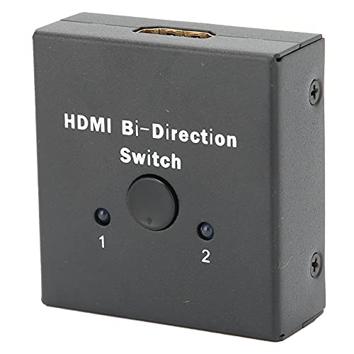 Conmutador de Interfaz Multimedia HD, Plug and Play Interfaz Multimedia HD Interruptor de dirección bidireccional Pantalla de luz indicadora para Monitor para TV Full HD