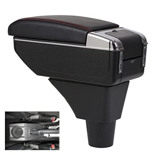 Consola Central Coche Caja Reposabrazos Caja De Almacenamiento De Contenido De La Tienda Central Para Opel Para Meriva Caja De Reposabrazos Con Portavasos Cenicero Interfaz USB Coche Apoyabrazos Box
