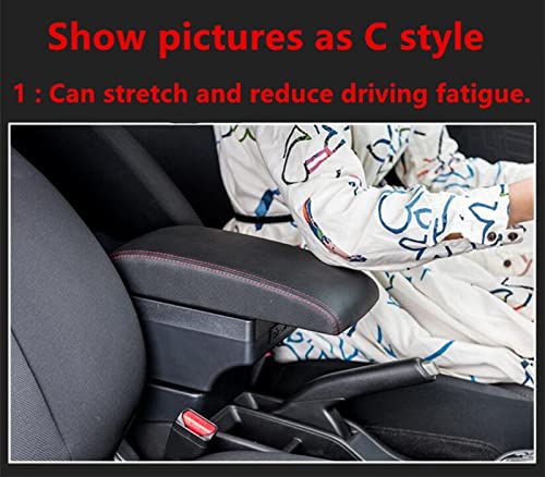 Consola Central Coche Caja Reposabrazos Caja De Almacenamiento De Reposabrazos Contenido De La Tienda Central Para Opel Para Meriva Caja De Reposabrazos Interfaz USB Con Cenicero Portavasos Coche Apoy