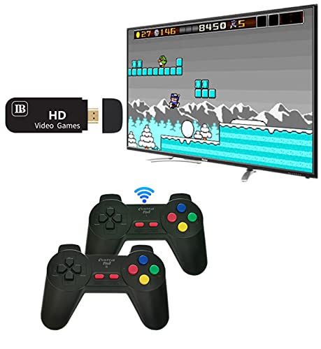 Consola de Juegos Inalámbrica Consola HDMI Game Stick Consola de Videojuegos HD Mini con 821 Juegos Clásicos y Controlador InaláMbrico 2.4G