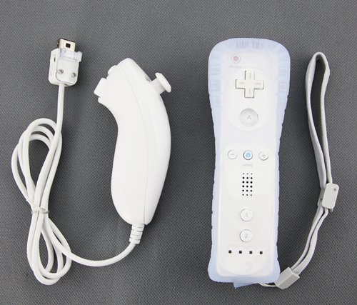 Construido en Motion Remote Plus + Nunchuck Controller Inside para Wii Blanca