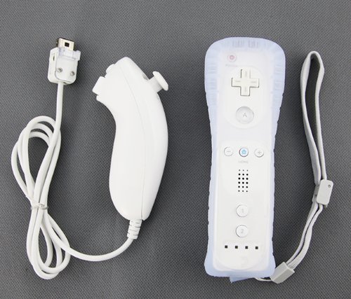 Construido en Motion Remote Plus + Nunchuck Controller Inside para Wii Blanca