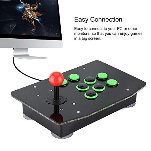 Controlador de Juegos USB Fightstick Arcade Fight Stick Joystick Soporte 2 Jugadores Juegos para PC Juegos de Computadora