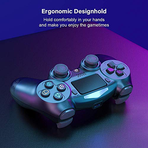 Controlador inalámbrico para PS4, controlador de juegos GEEKLIN gamepad para Playstation 4 / Playstation 3 / PC con panel táctil joypad con control remoto de juego de vibración dual