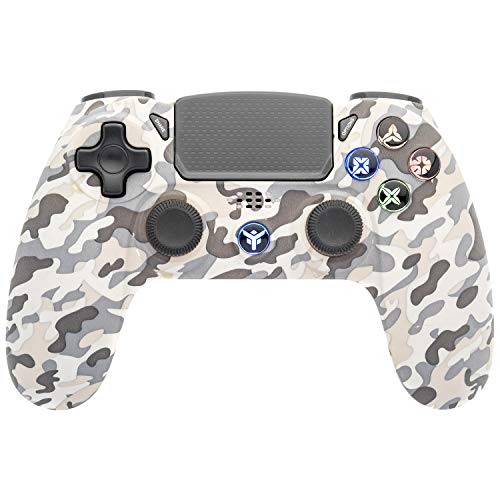 Controlador Itek EVOCON W01 Bluetooth, PC, PS4, DualShock, Teclas LED, TouchPad Axis6, Camo, Negro
